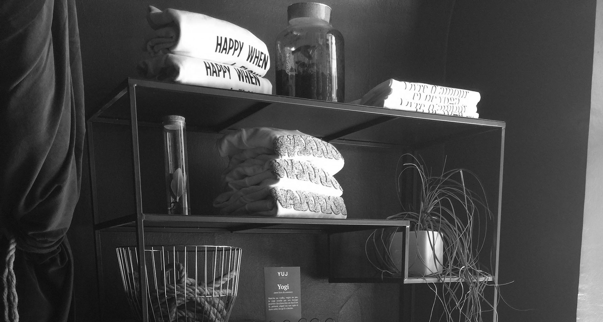 Boutique du studio de yoga